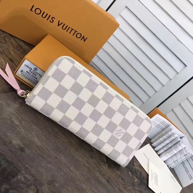 Louis Vuitton Damier Azur Canvas Rose Ballerine Clemence Wallet!! –  WanderLuxe